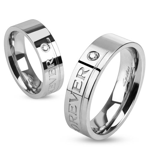 "Love You Forever" Steel Ring